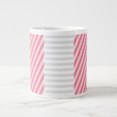 Abstracte Transgender Pride-vlag Grote Koffiekop (Voorkant)