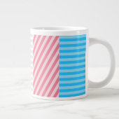 Abstracte Transgender Pride-vlag Grote Koffiekop (Rechts)