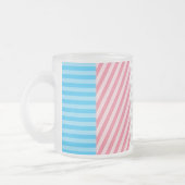 Abstracte Transgender Pride-vlag Matglas Koffiemok (Links)