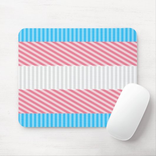 Abstracte Transgender Pride-vlag Muismat (Met muis)