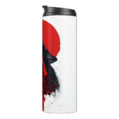 Abstracte Trash Polka Huilende Wolf Thermische Tum Thermosbeker (Geroteerd rechts)