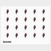 Abstracte Trash Polka Zakhorloge Sticker (Vel)