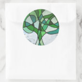 Abstracte Tree of Life-Sticker Ronde Sticker (Tas)