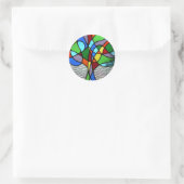 Abstracte Tree of Life-Sticker Ronde Sticker (Tas)