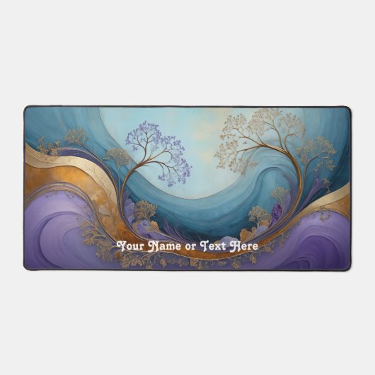  Abstracte Tree Swirl Desk Mat (Voorkant)