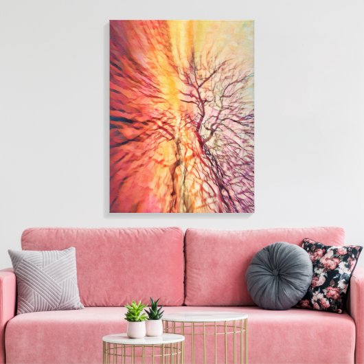 Abstracte Trees Funky Zoom Fotografie Art Print (Insitu (Woonkamer))