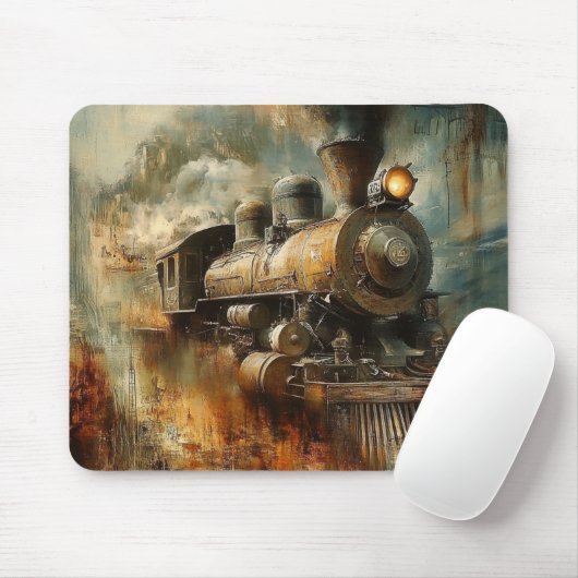 Abstracte, treinmuismat muismat (Met muis)