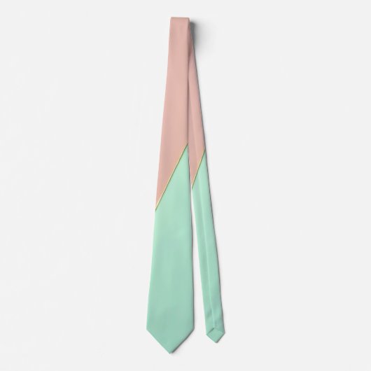 Abstracte Trendy Blush Roze Mint Collectie Stropdas (Voorkant)