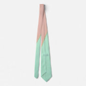 Abstracte Trendy Blush Roze Mint Collectie Stropdas (Achterkant)