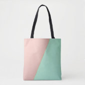 Abstracte Trendy Blush Roze Mint Collectie Tote Bag (Voorkant)