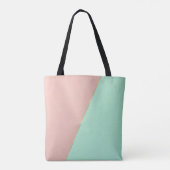 Abstracte Trendy Blush Roze Mint Collectie Tote Bag (Achterkant)