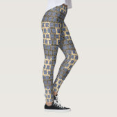 Abstracte Trendy Mode Compressie geschikt voor Leg Leggings (Rechts)