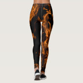 Abstracte trendy modern op brandontsteking leggings (Achterkant)
