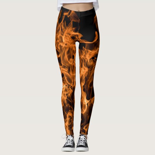 Abstracte trendy modern op brandontsteking leggings (Voorkant)