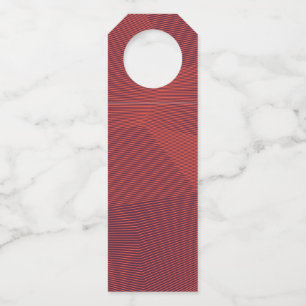 Abstracte, trendy, moderne geometrische grafische flessenhanger
