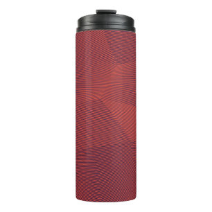 Abstracte, trendy, moderne geometrische grafische  thermosbeker
