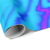 Abstracte trendy neon-kleurige psychedelische fluo cadeaupapier (Rol Hoek)