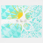 Abstracte trendy wild en gratis je bent mijn zonne fleece deken (Voorkant (Horizontaal))