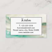 ABSTRACTE TRENDY WRITER VOOR COLORFUL WATERVERF VISITEKAARTJE (Achterkant)