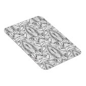 Abstracte Tribal Doodle Magneet (Rechterzijde)