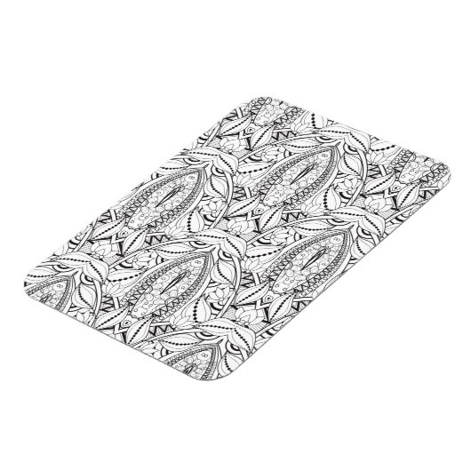 Abstracte Tribal Doodle Magneet (Linkerzijde)