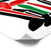 Abstracte Tribal Healing Figures Poster (Hoek)