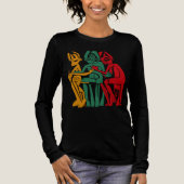 Abstracte Tribal Healing Figures Tri-Blend Shirt (Voorkant)