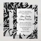 Abstracte Tribal Silver Weddenschap Olive Kaart (Voorkant / Achterkant)