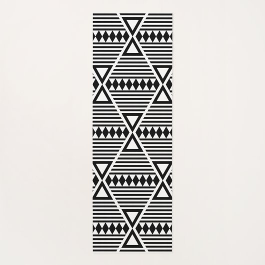 abstracte tribale driehoeken yogamat (Achterkant)