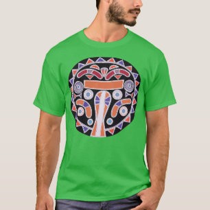 Abstracte tribale patroonkunst t-shirt