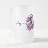 Abstracte trillende carnavalpanman matglas bierpul (Voorkant links)