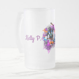 Abstracte trillende carnavalpanman matglas bierpul