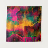 abstracte, trillende kundeartikelen op papier, wandkleed (Voorkant (horizontaal))