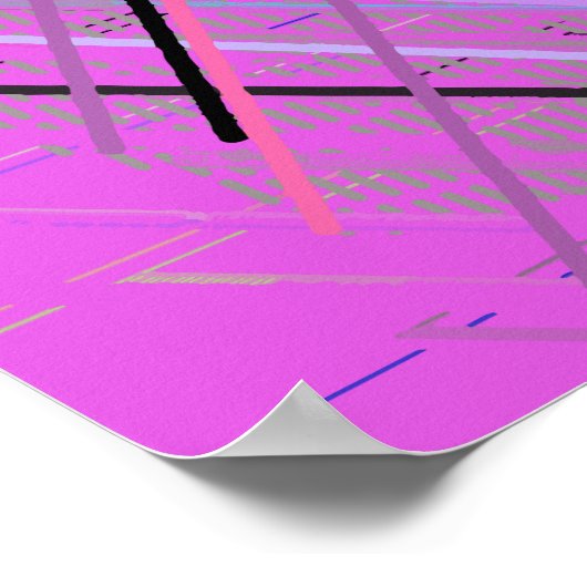 Abstracte trilling 80 jaar poster (Hoek)