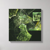 Abstracte trilling zwart-wit canvas afdruk (Voorkant)