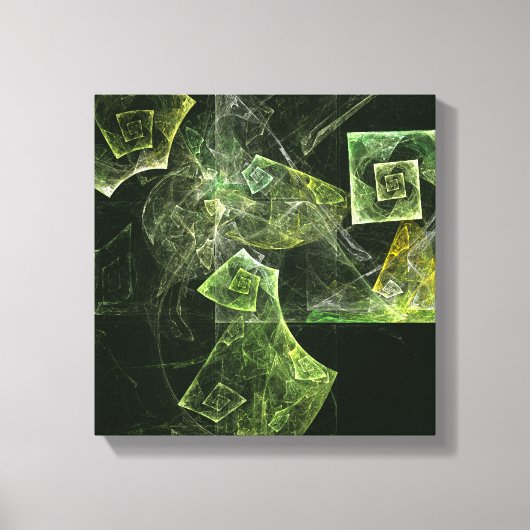 Abstracte trilling zwart-wit canvas afdruk (Voorkant)