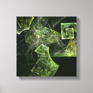 Abstracte trilling zwart-wit canvas afdruk