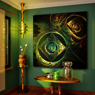 Abstracte trillingen — Afdrukken van schilderdoek