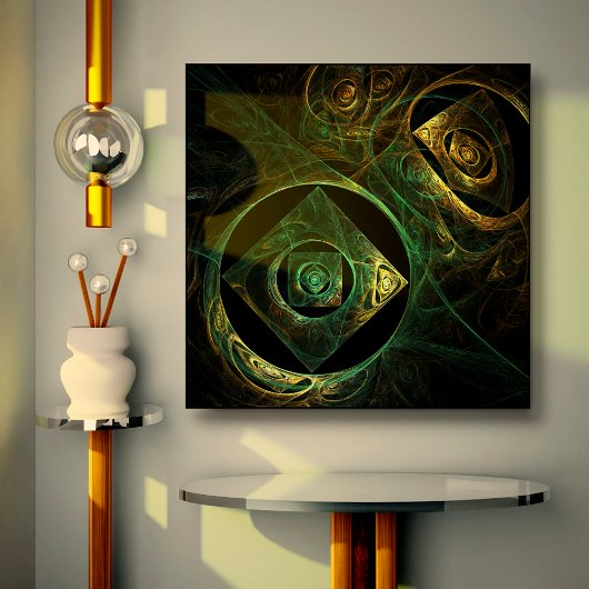 Abstracte trillingen — Afdrukken van schilderdoek