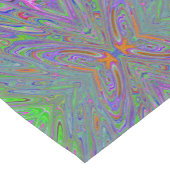 Abstracte trippy Paarse, Oranje en groene vlinder Korte Tafelloper (Hoek)