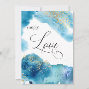 *~* Abstracte Tropische Beach Glitter Waves Wedden Kaart