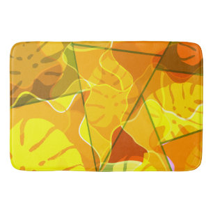 ABSTRACTE TROPISCHE BLADEREN BADMAT