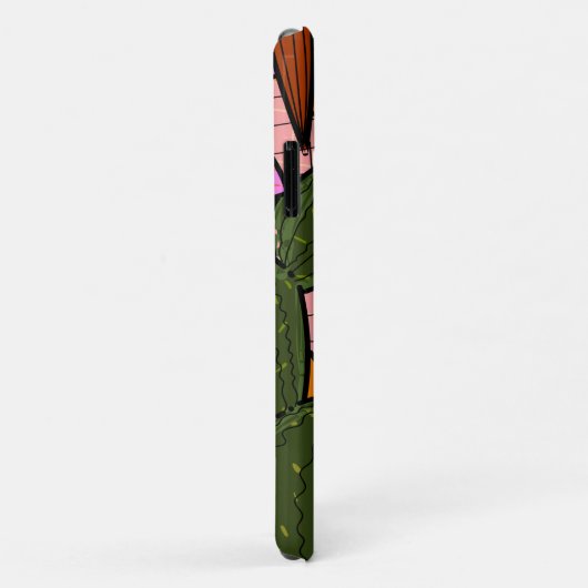 Abstracte tropische bladeren en bloemen Case-Mate iPhone case (Achterkant/rechts)