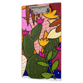 Abstracte tropische bladeren en bloemen klembord (Links)