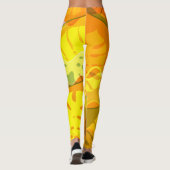 ABSTRACTE TROPISCHE BLADEREN LEGGINGS (Achterkant)