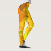 ABSTRACTE TROPISCHE BLADEREN LEGGINGS (Rechts)