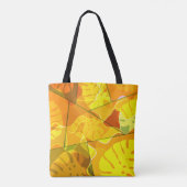 ABSTRACTE TROPISCHE BLADEREN TOTE BAG (Achterkant)