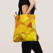 ABSTRACTE TROPISCHE BLADEREN TOTE BAG (Dichtbij)