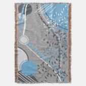 Abstracte Tropische Bloemen Botanisch Deken (Voorkant Verticaal)