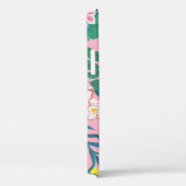Abstracte tropische bloemen, guache schilderpatroo Case-Mate iPhone case (Achterkant / Rechts)